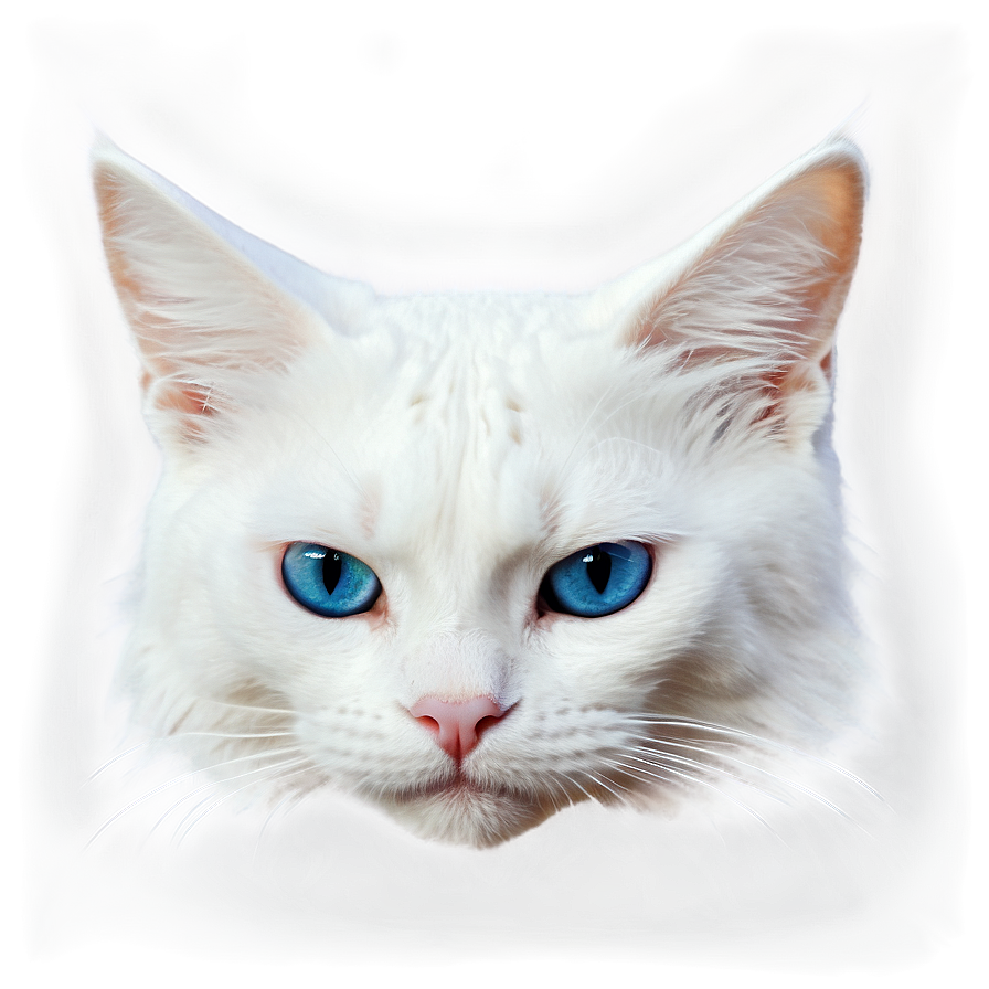 Majestic White Cat Png B PNG