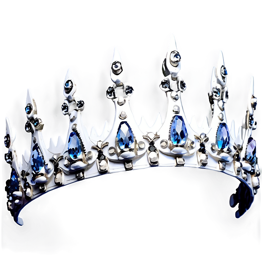 Majestic White Crown Png Rqs PNG