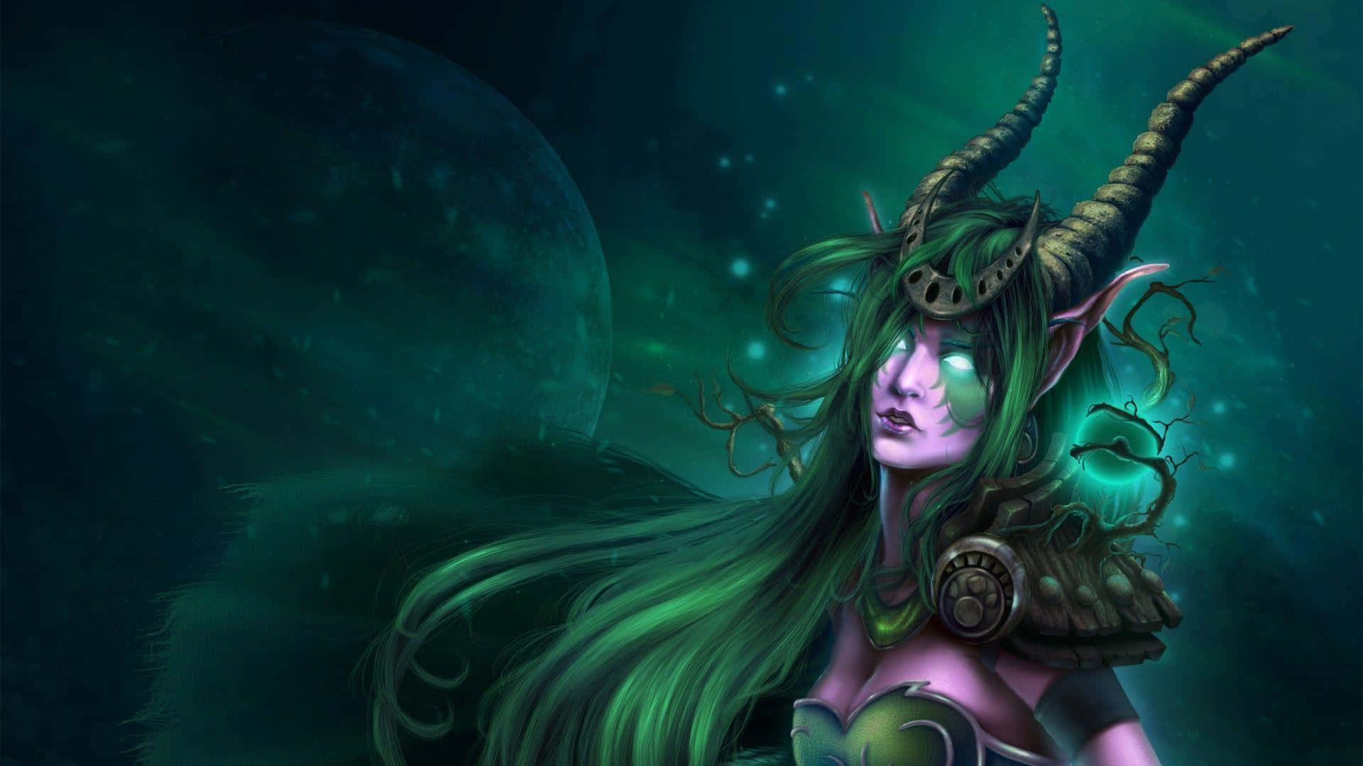 Majestic World Of Warcraft Druid In A Stunning Fantasy Landscape Wallpaper