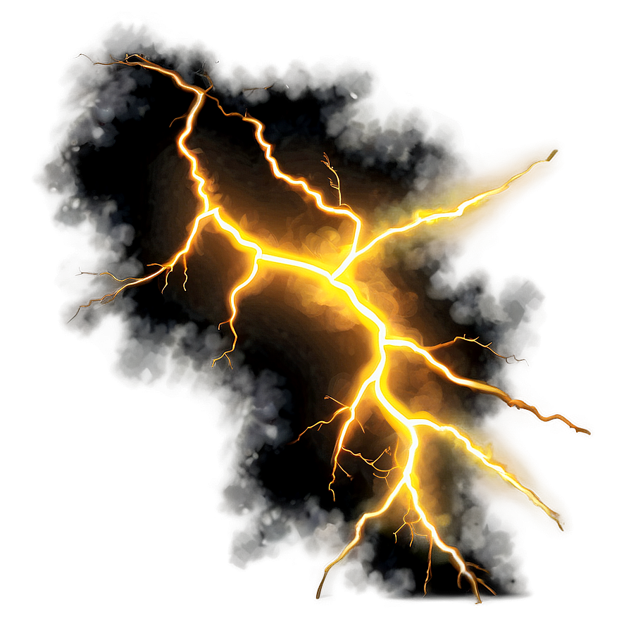 Majestic Yellow Lightning Png Lju PNG