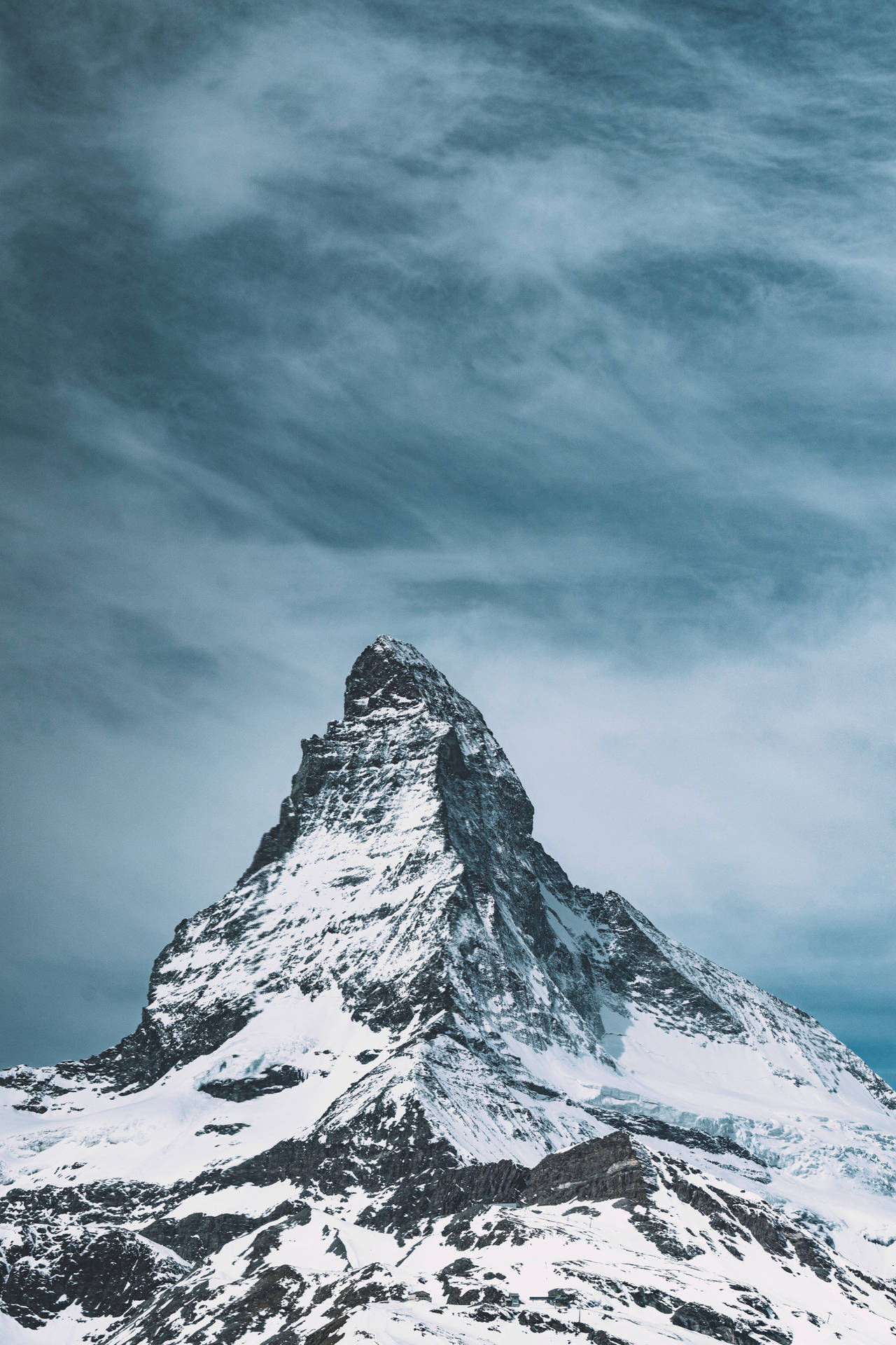 Majestic_ Mountain_ Peak_ Snow_ Covered SVG