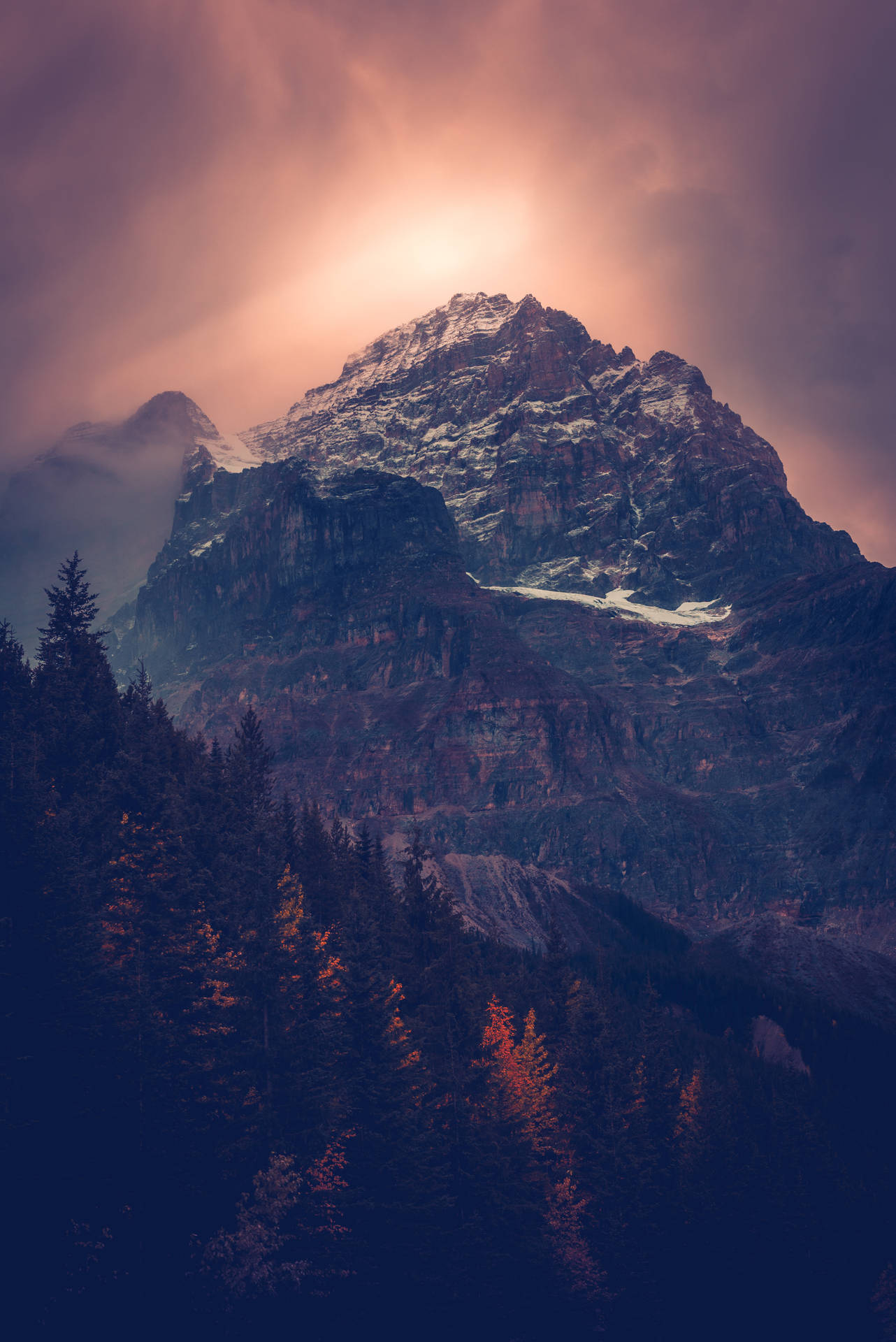 Majestic_ Mountain_ Peak_at_ Dusk SVG