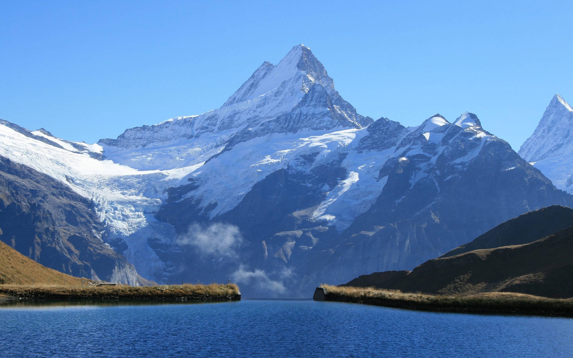 Majestic_ Mountain_ Peak_by_ Lake SVG