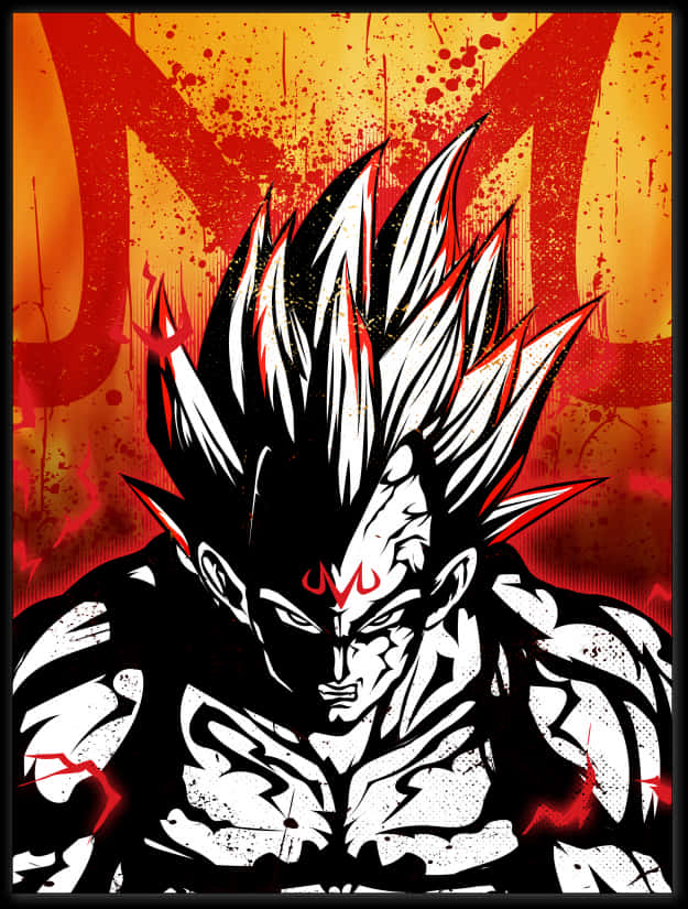 Majin Vegeta Artwork PNG