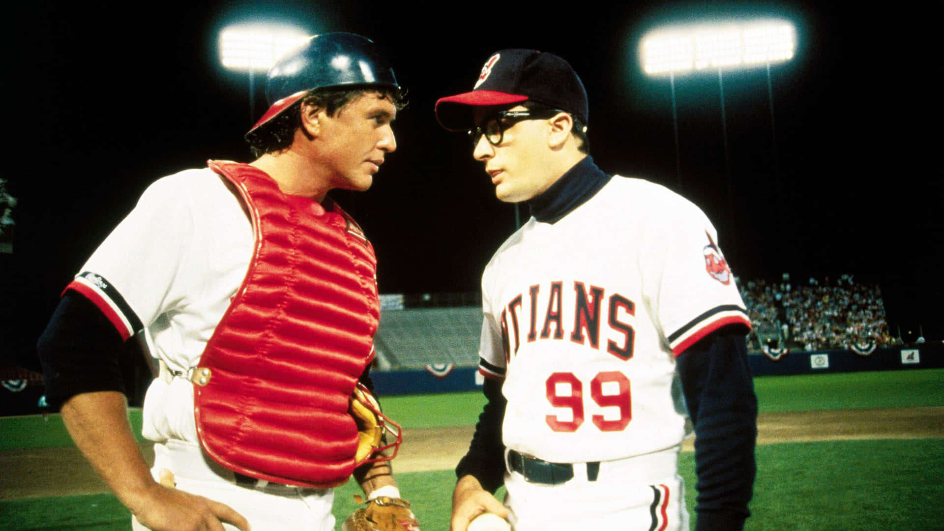 Download Major League Movie Cast on the Field Wallpaper