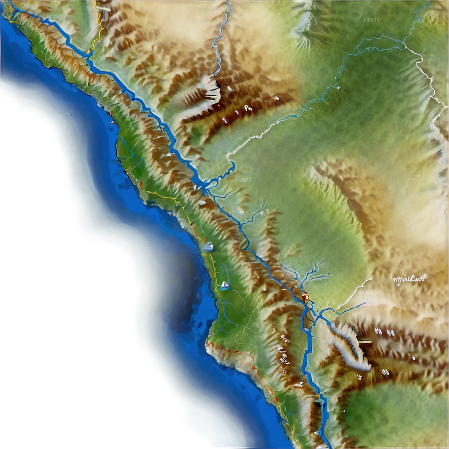 Major Rivers Map Png Ftc PNG
