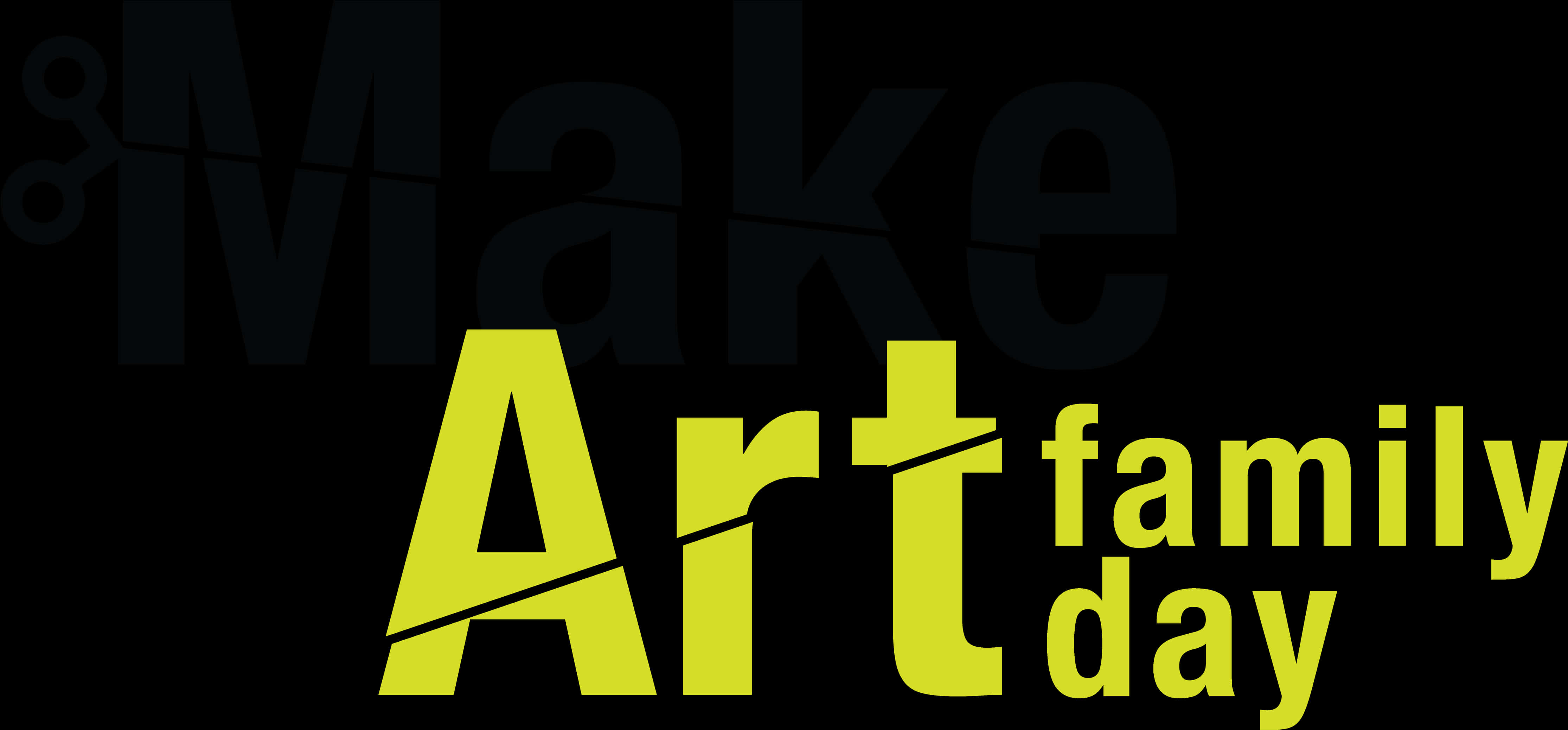 Make Art Family Day Graphic PNG