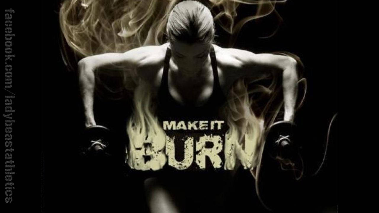 Make It Burn Fitness Motivations Background