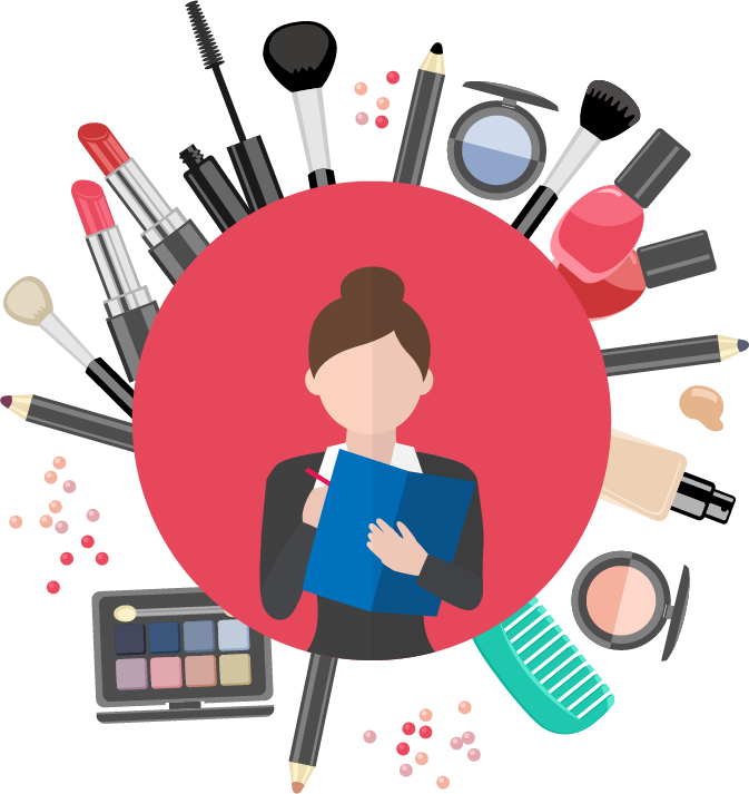 Makeup Artist Essentials_ Vector PNG