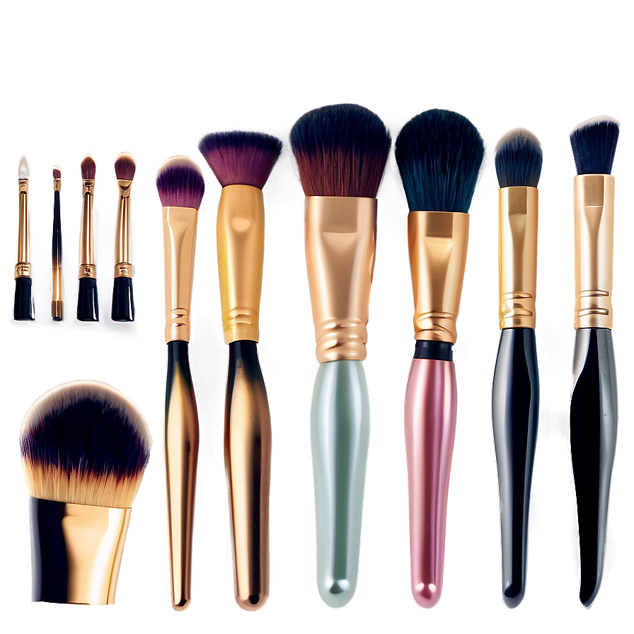 Makeup Brushes On Table Png Uti PNG