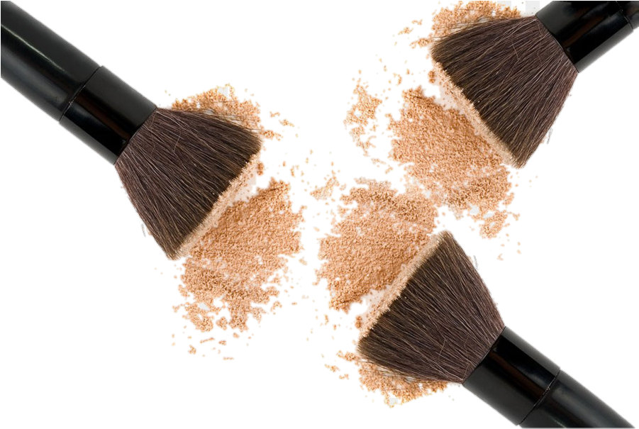 Makeup Brushesand Loose Powder PNG