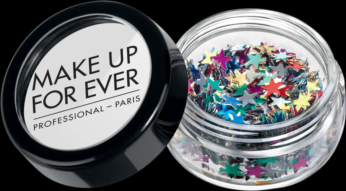Makeup Forever Glitter Stars Container PNG