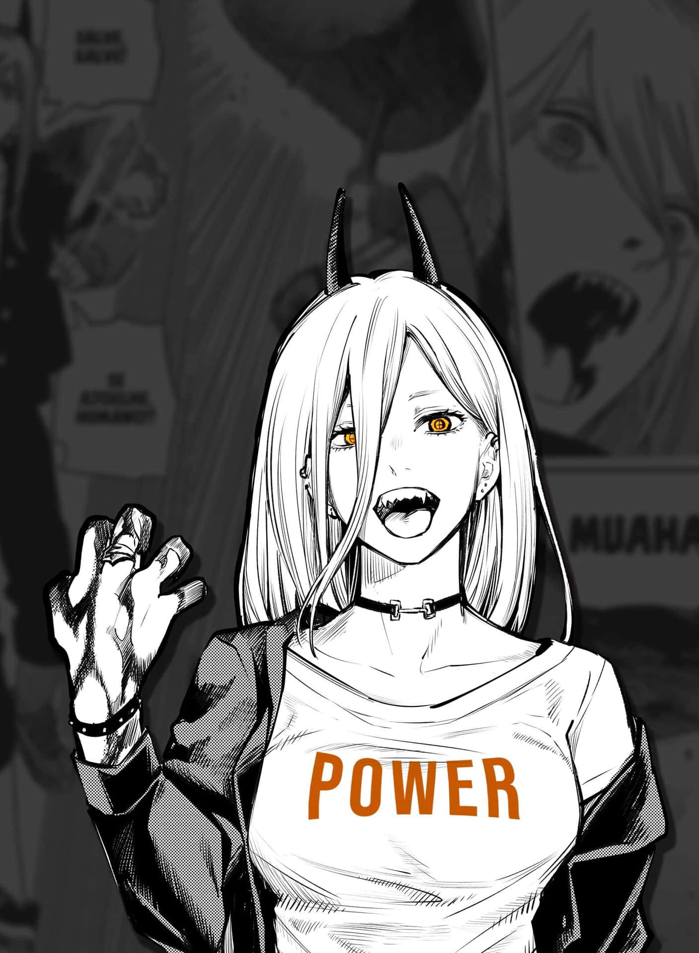 Makima from Chainsaw Man takes action Wallpaper