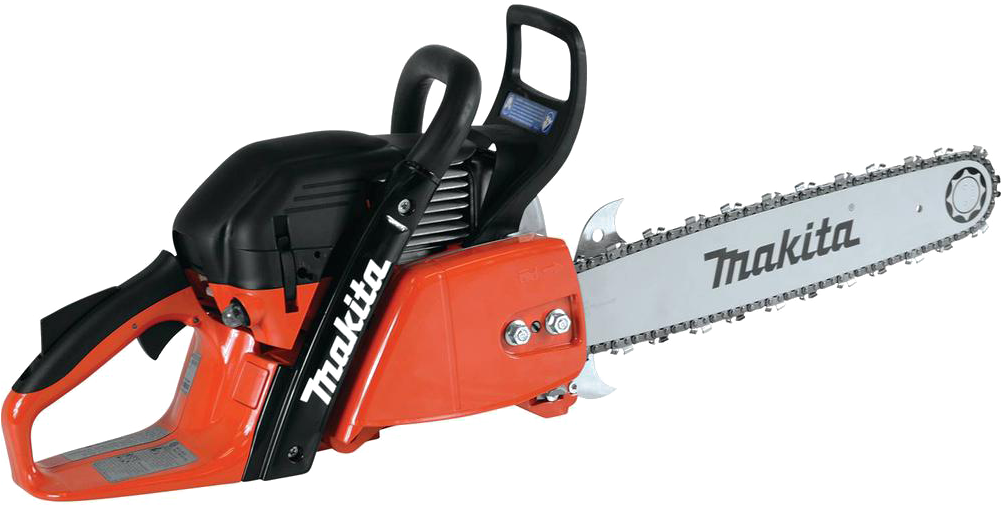 Makita Brand Chainsaw Isolated PNG