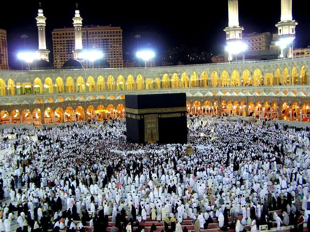 Lahermosa Kaaba En Makkah, Arabia Saudita.