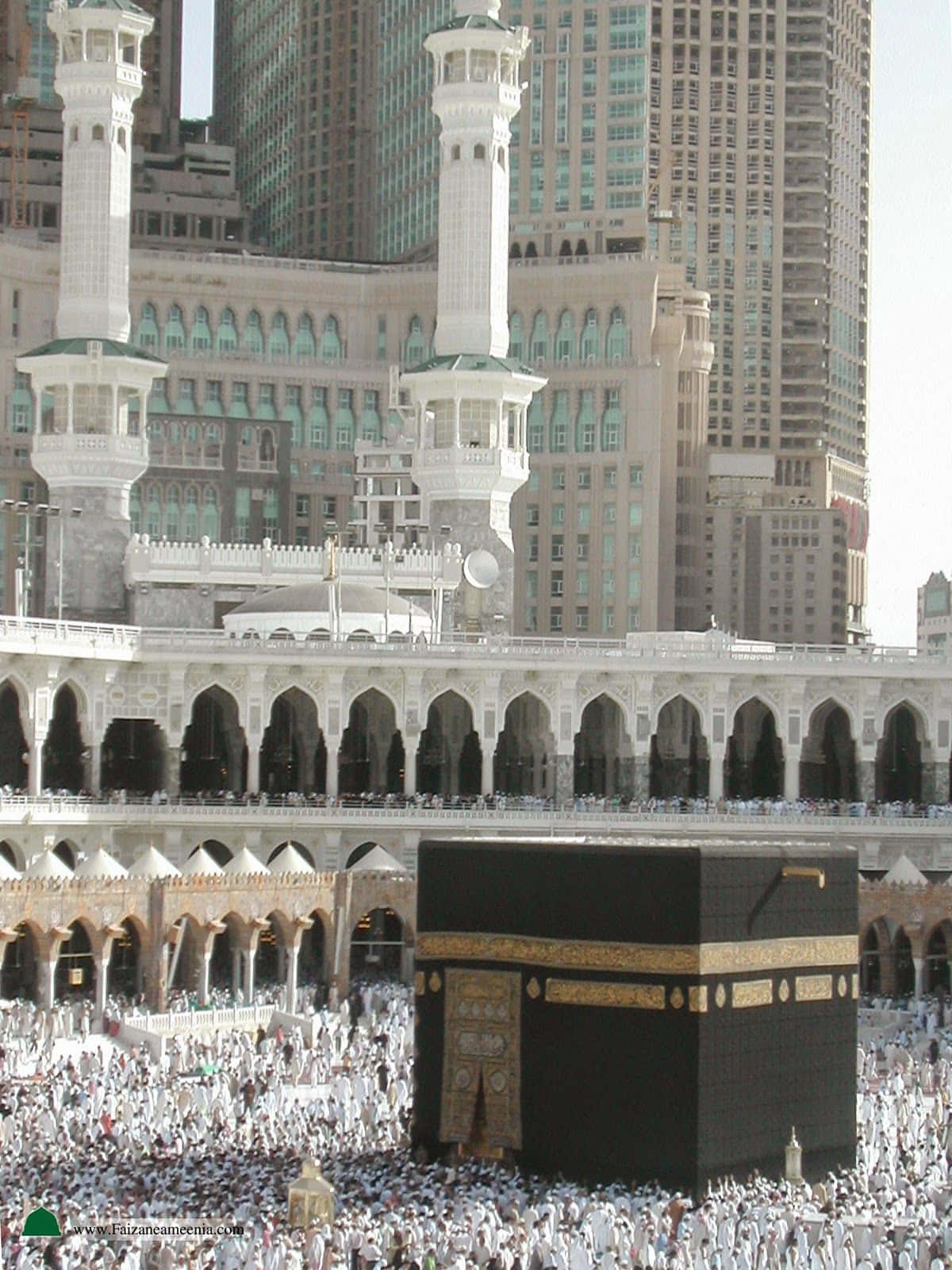 Udsigtover Den Store Moské I Mekka, Saudi-arabien.
