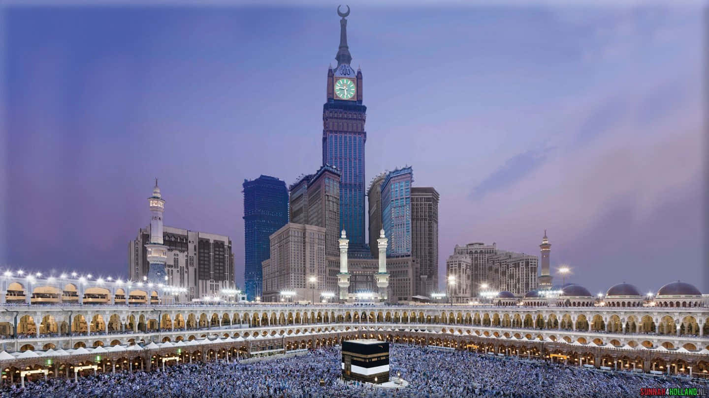 Majestätiskvy Över Mekka, Saudiarabien.