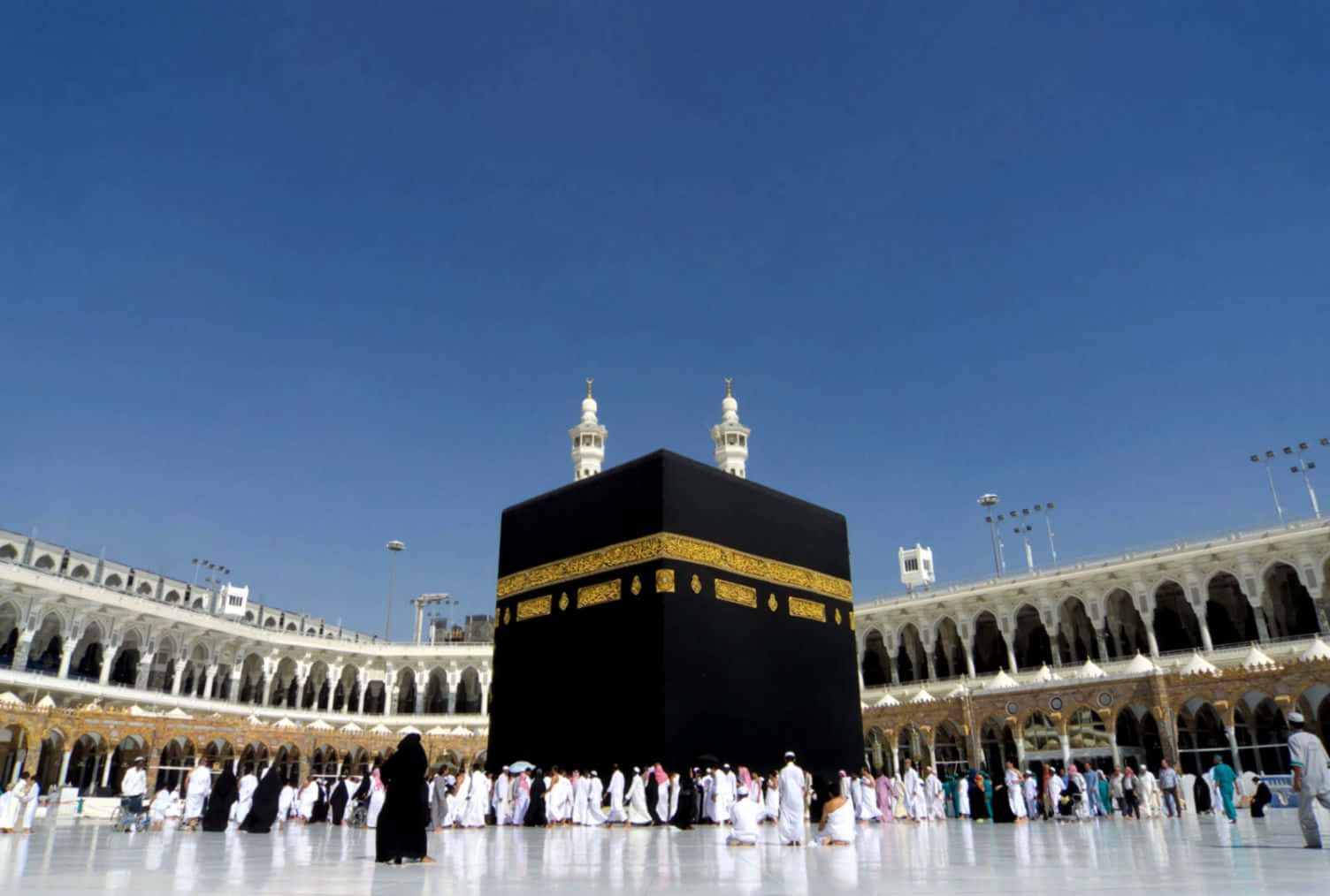 Gazing at the Holy Sanctuary - Kaaba in Makkah