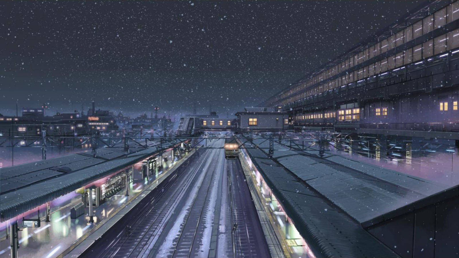 Makoto Shinkai Iwafune Station Wallpaper
