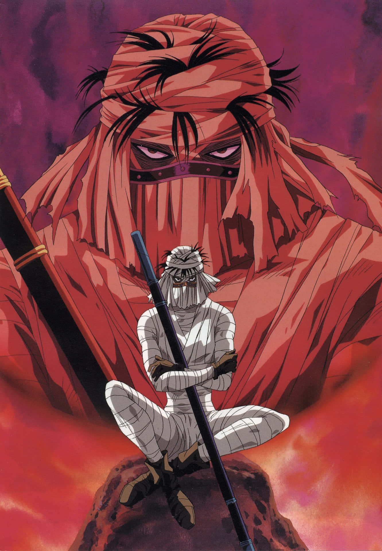 Makoto Shishio In Full Glare, Samurai X Anime Character Wallpaper