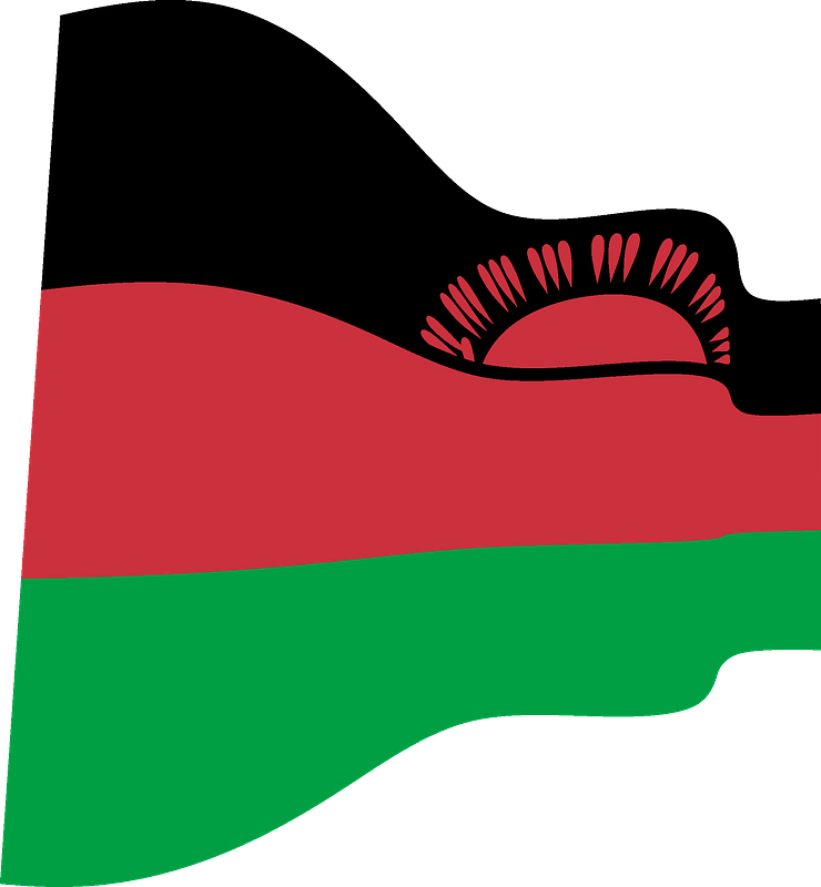 Malawi Flag Waving PNG