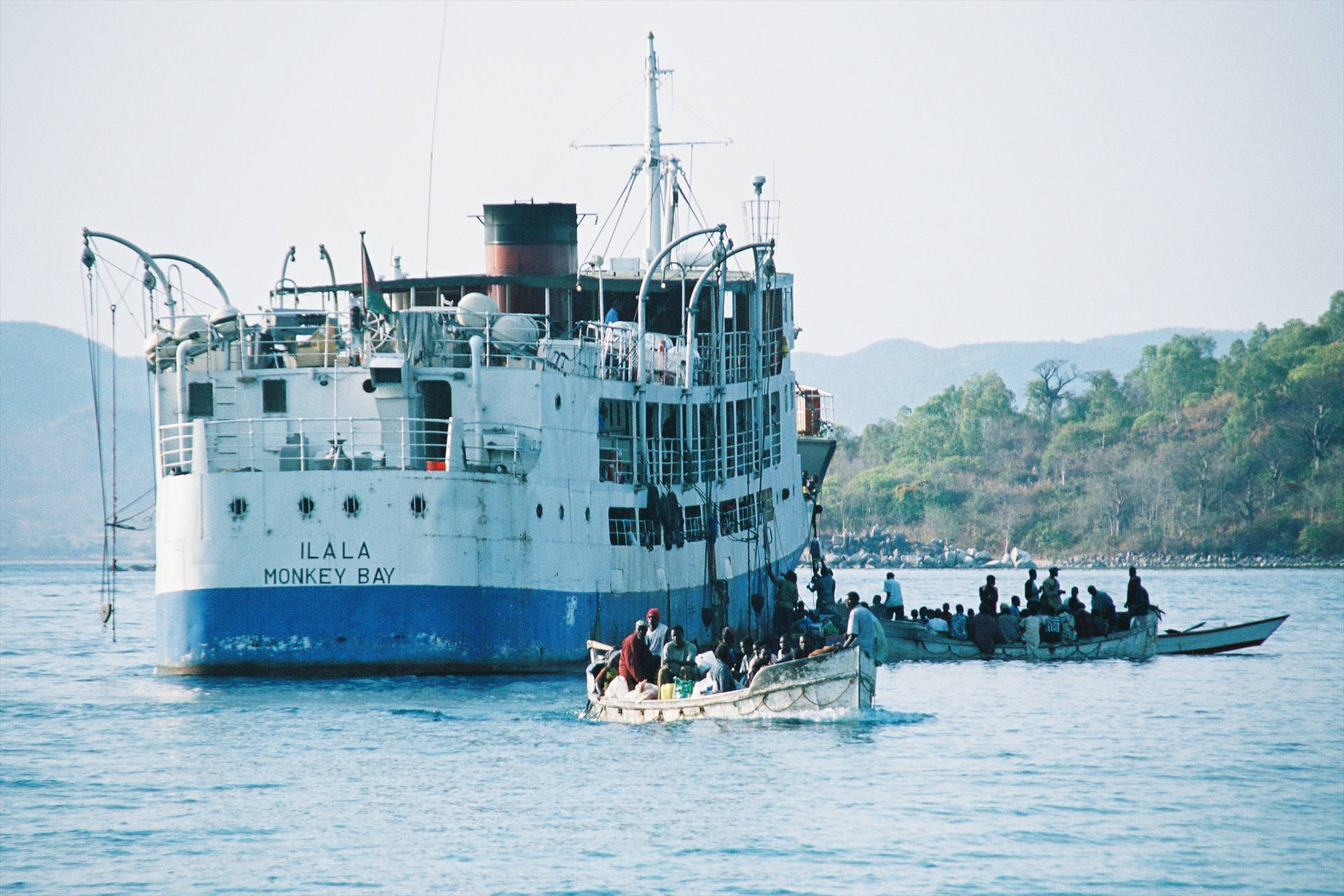 Malawi Large Ferry Boats Wallpaper