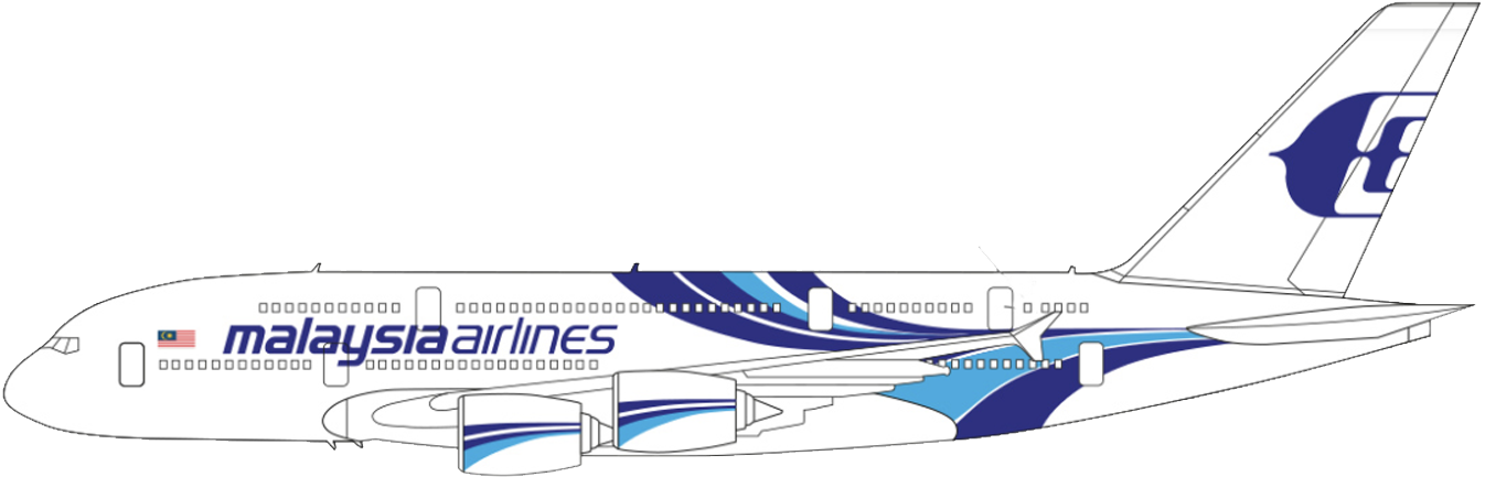 Malaysia Airlines Aircraft Livery PNG