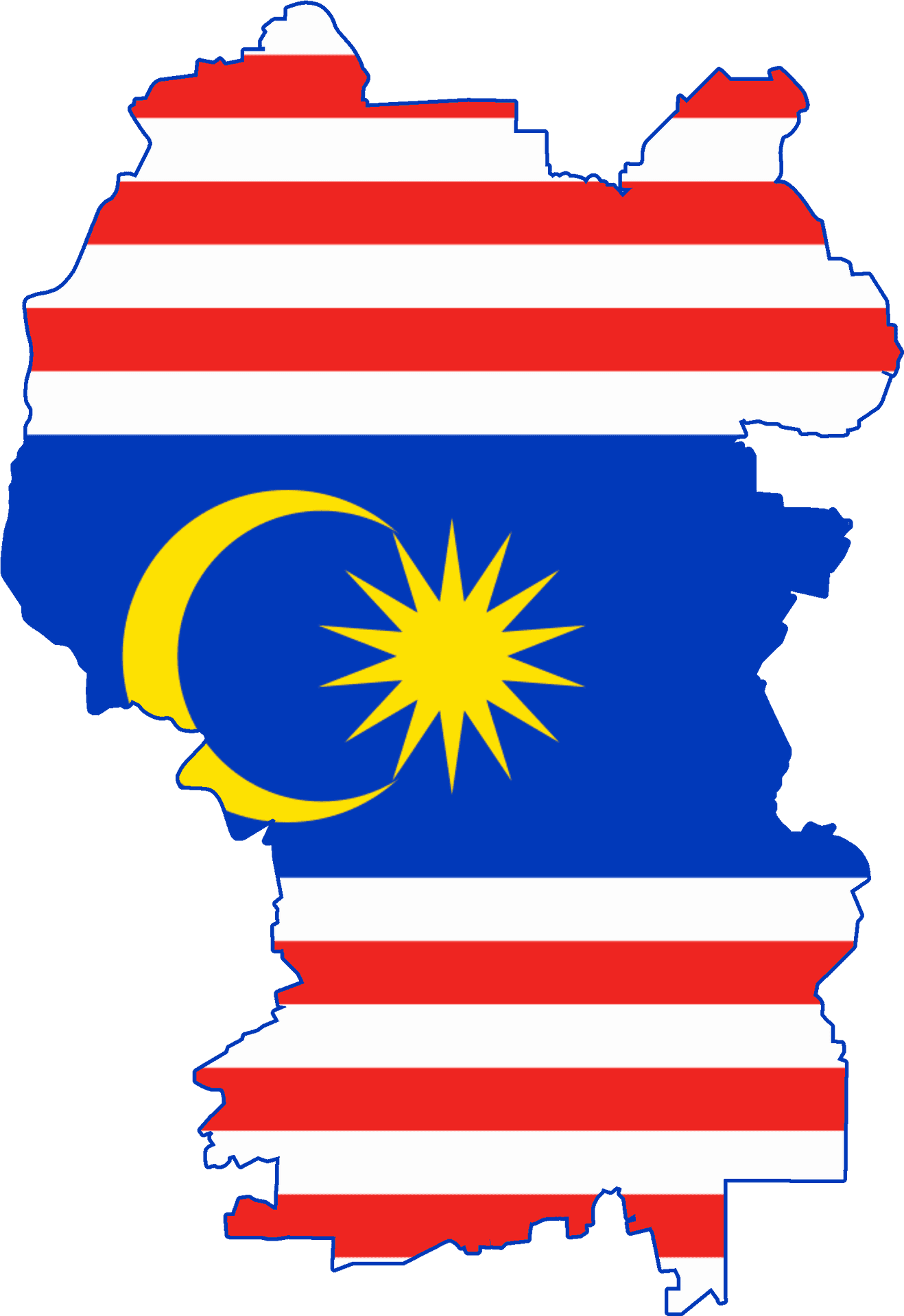 Download Malaysia Map Flag Overlay | Wallpapers.com