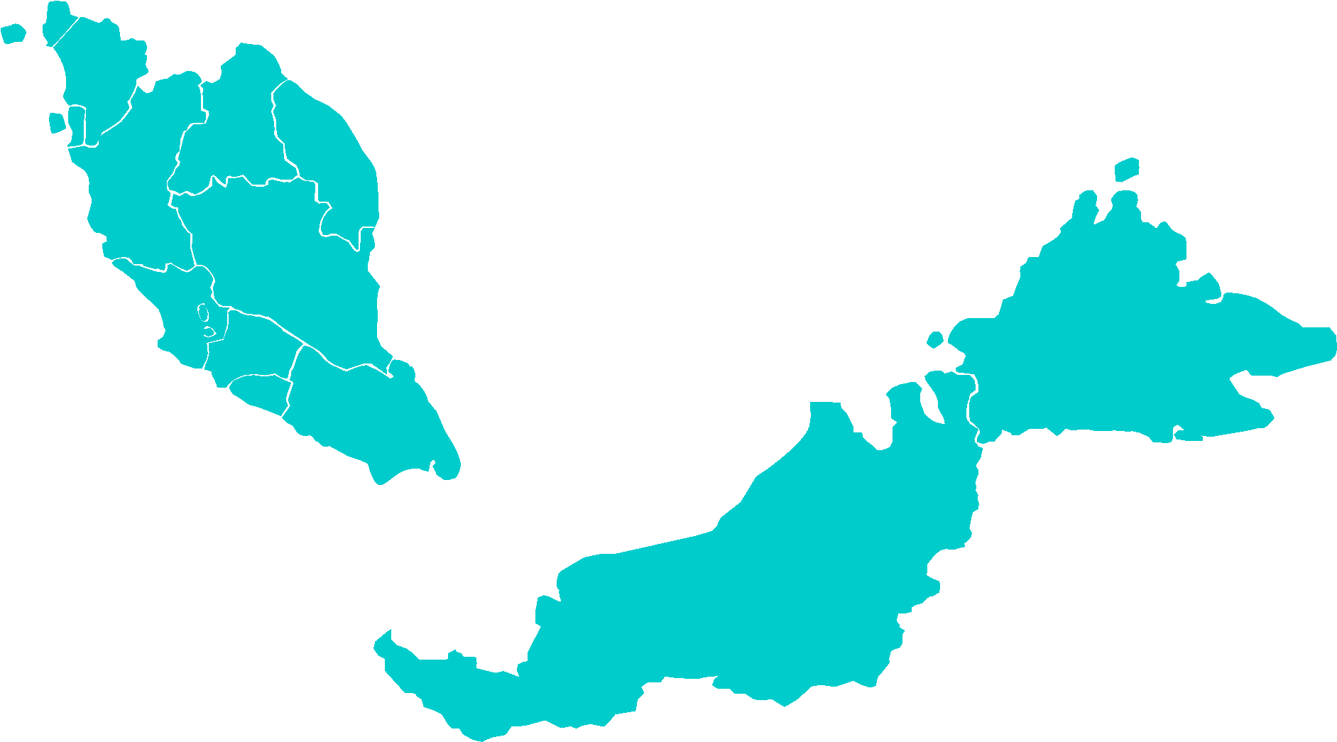 Malaysia Map Silhouette PNG