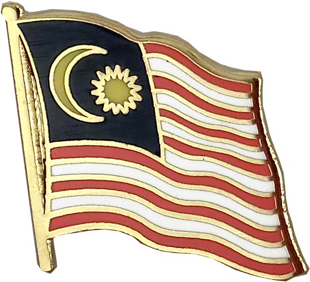 Malaysian Flag Lapel Pin PNG