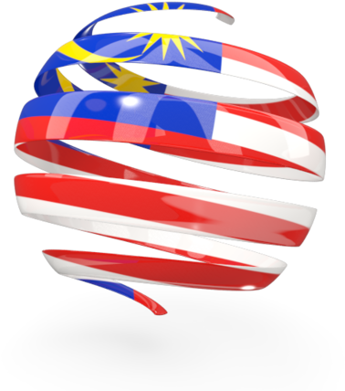 Malaysian Flag Ribbon Twirl PNG