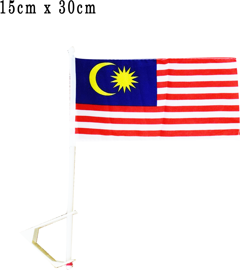 Malaysian Flagon Pole15x30cm PNG