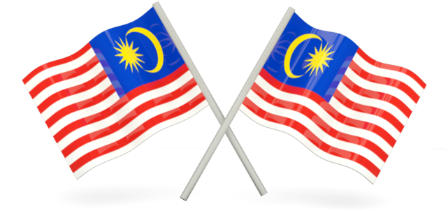 Malaysian Flags Crossed PNG