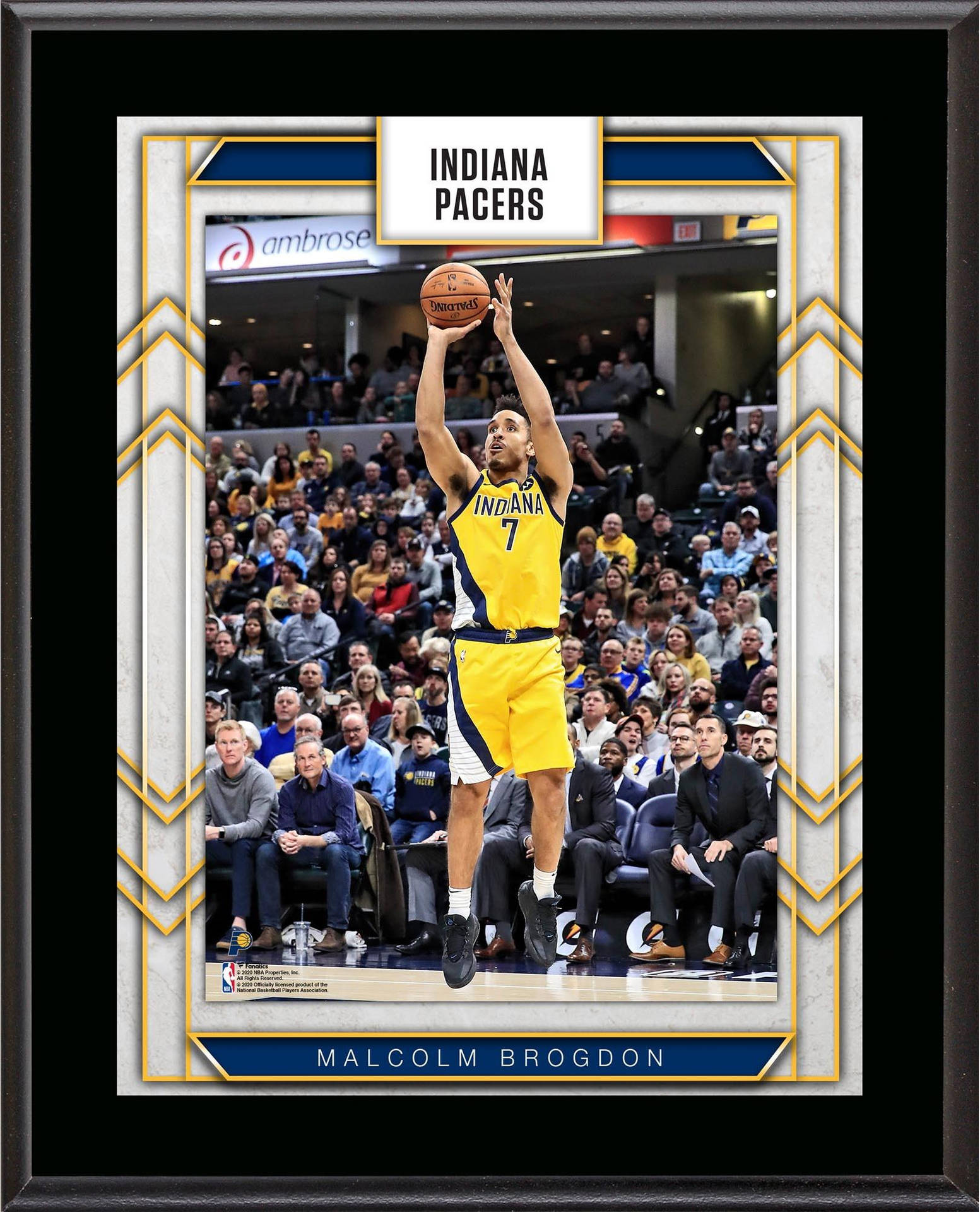 Malcolm Brogdon NBA Kort Tapet: Se den karismatiske Milwaukee Bucks-stjerne, Malcolm Brogdon, på dette fantastiske korttapet! Wallpaper