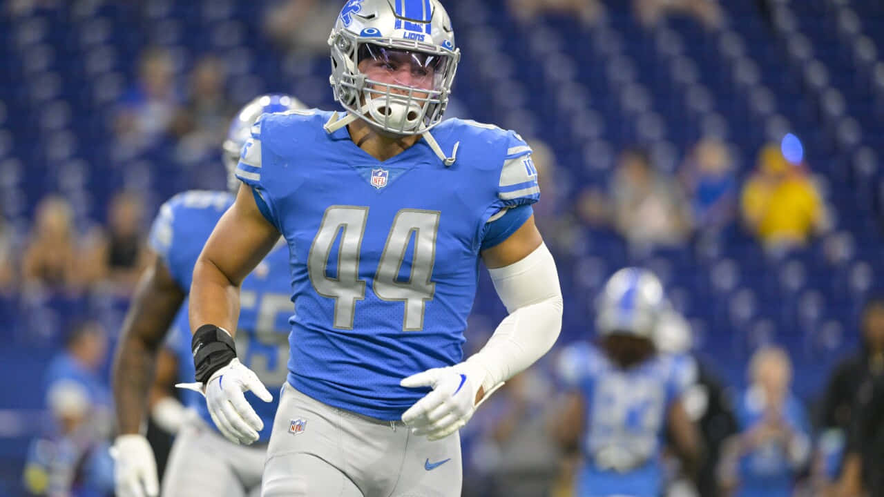 Malcolm_ Rodriguez_ Detroit_ Lions_ Game_ Day Wallpaper