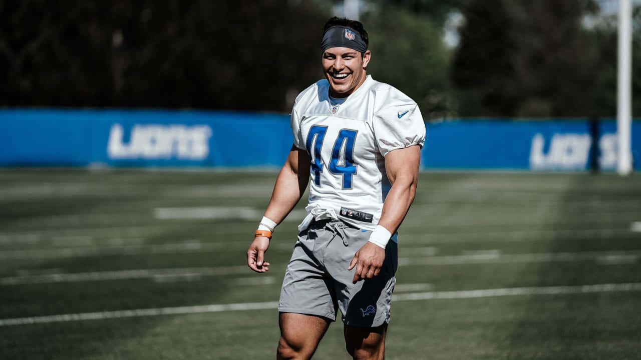 Malcolm Rodriguez Smiling During Practice Wallpaper