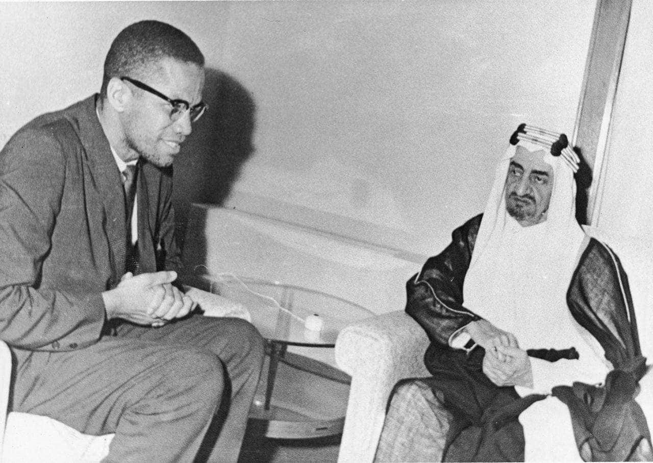 Malcolm X Meeting International Dignitary Wallpaper