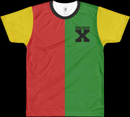 Malcolm X Pan African T Shirt PNG