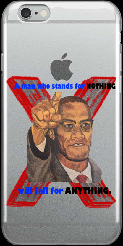 Malcolm X Quotei Phone Case PNG