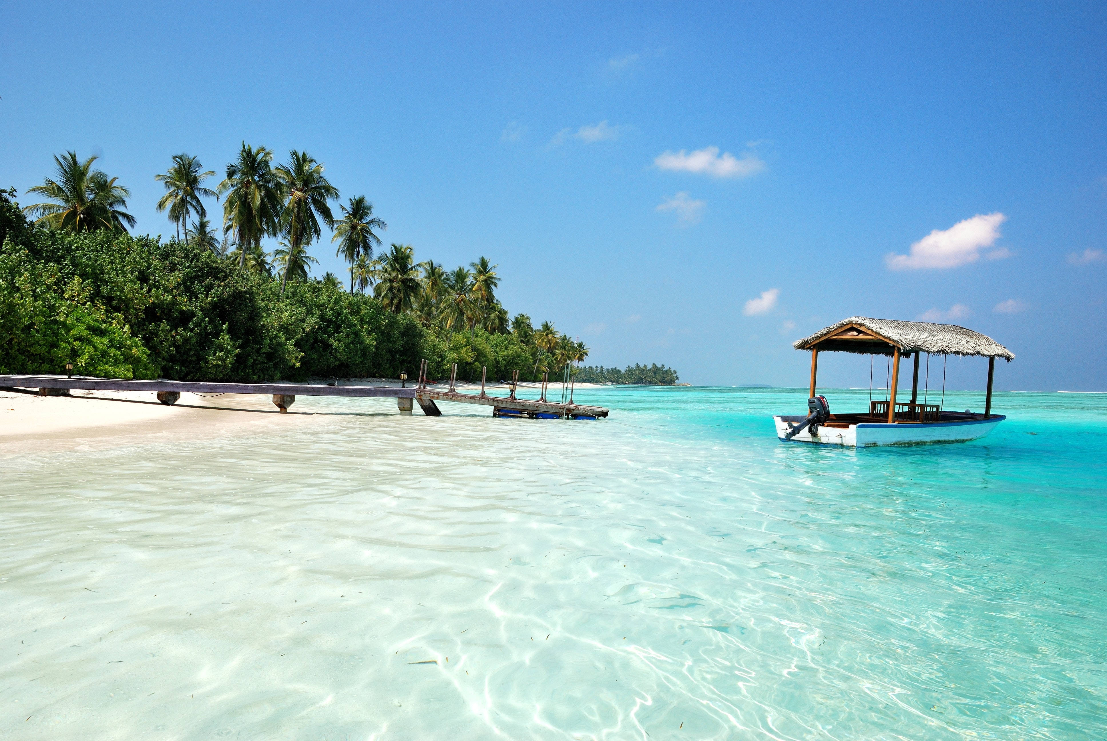 Maldives Floating Cottage 1920x1080 HD Beach Desktop Wallpaper