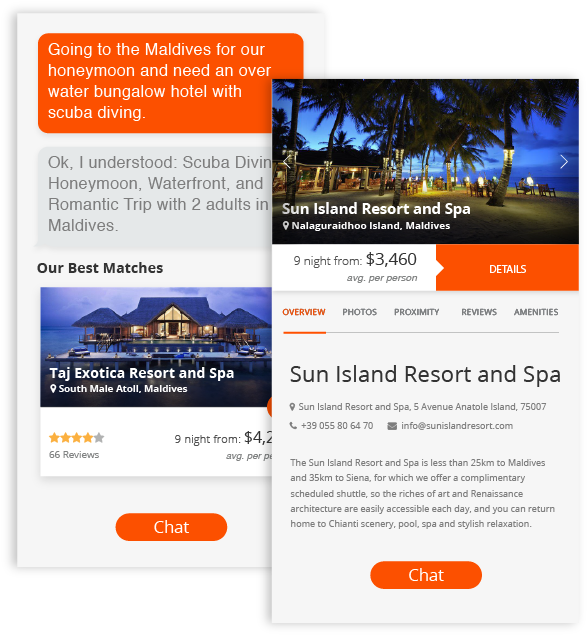 Download Maldives Honeymoon Resort Chatbot Interaction | Wallpapers.com