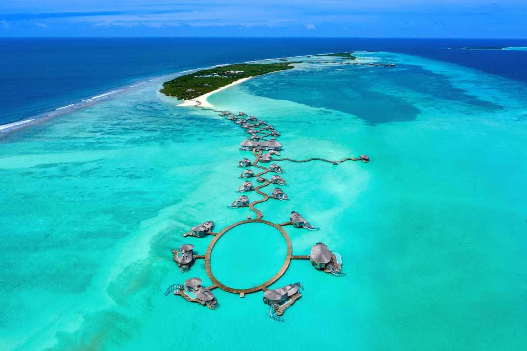 Impresionanteparaíso De Las Islas Maldivas Fondo de pantalla
