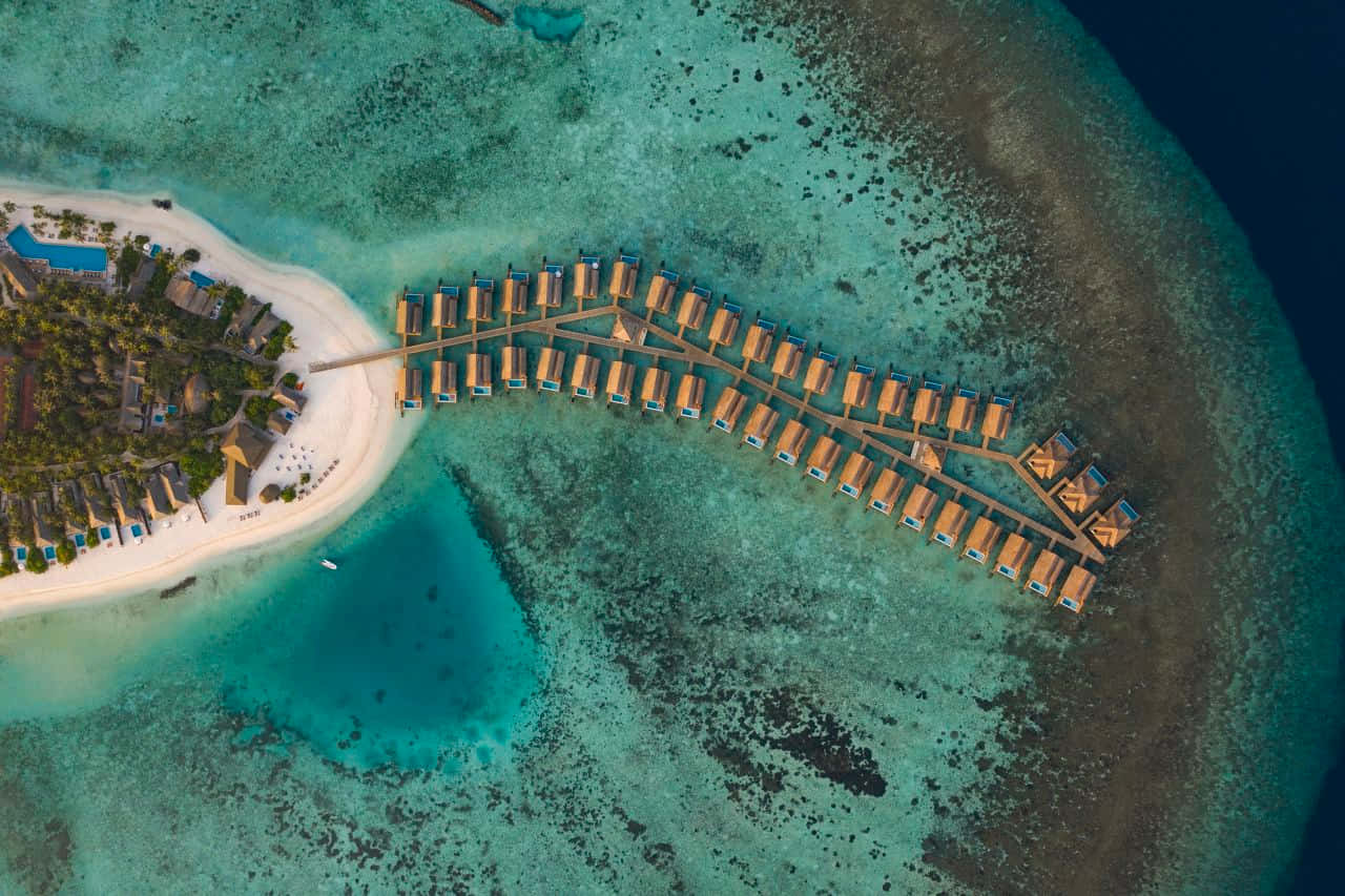 Playade Isla Maldivas Impecable Fondo de pantalla