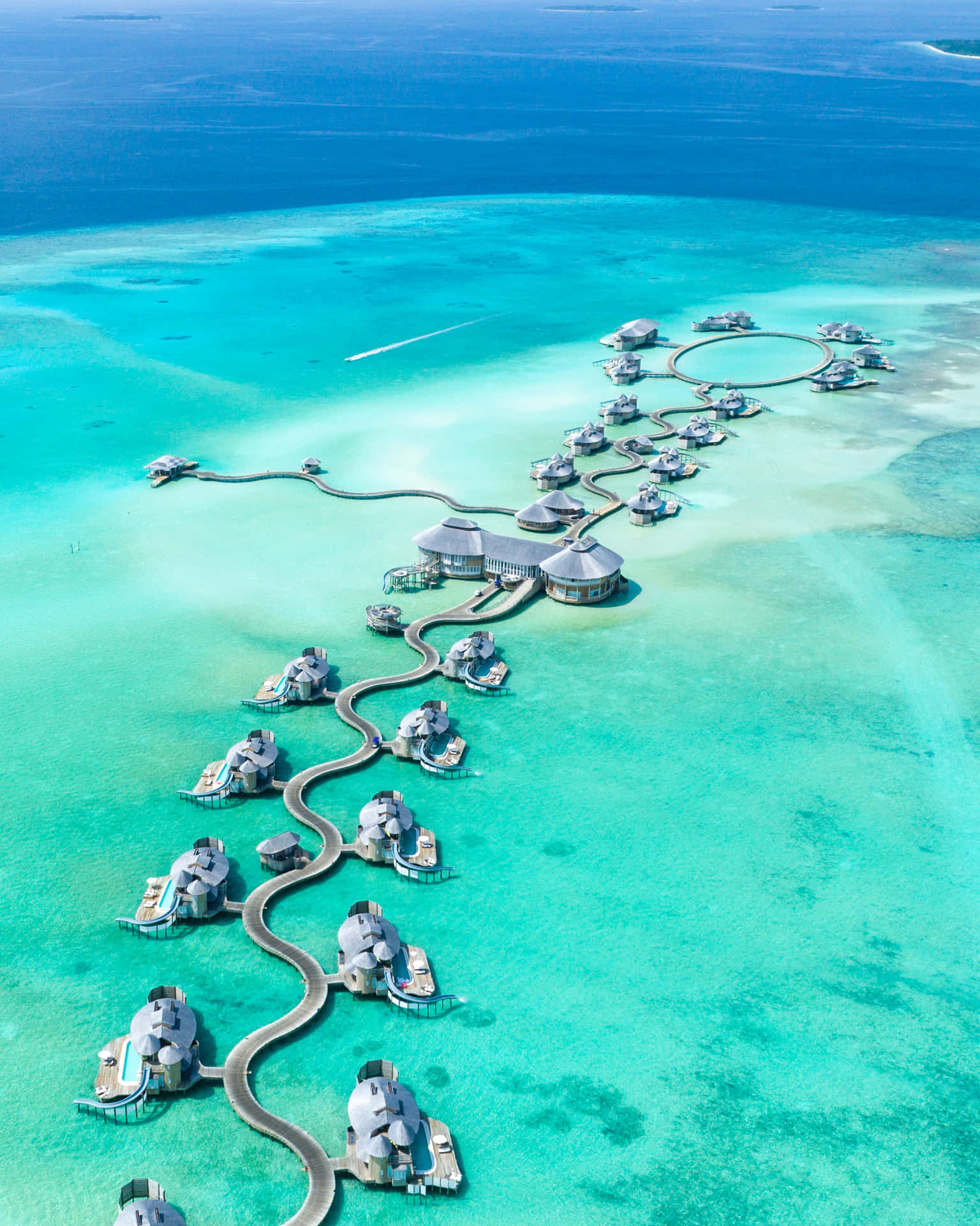 Nydden Perfekte Flugt På Maldiverne.