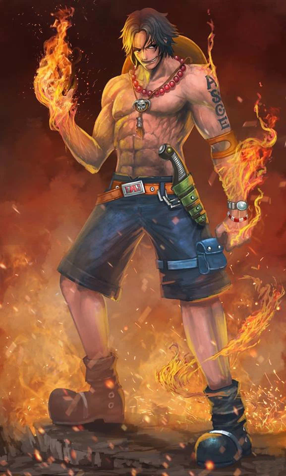 Male Anime Characters Portgas D. Ace Wallpaper