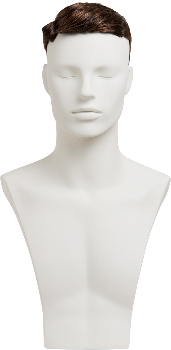 Male Mannequin Bust Display PNG