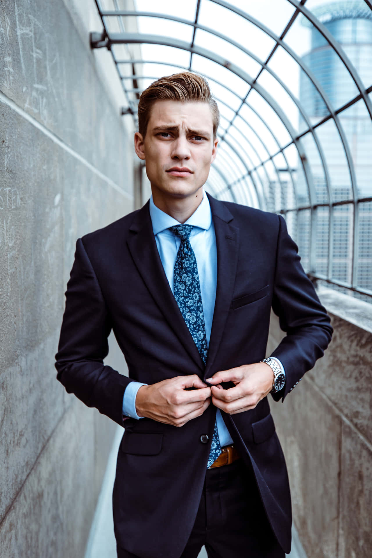 Male Person Formal Suit Wallpaper