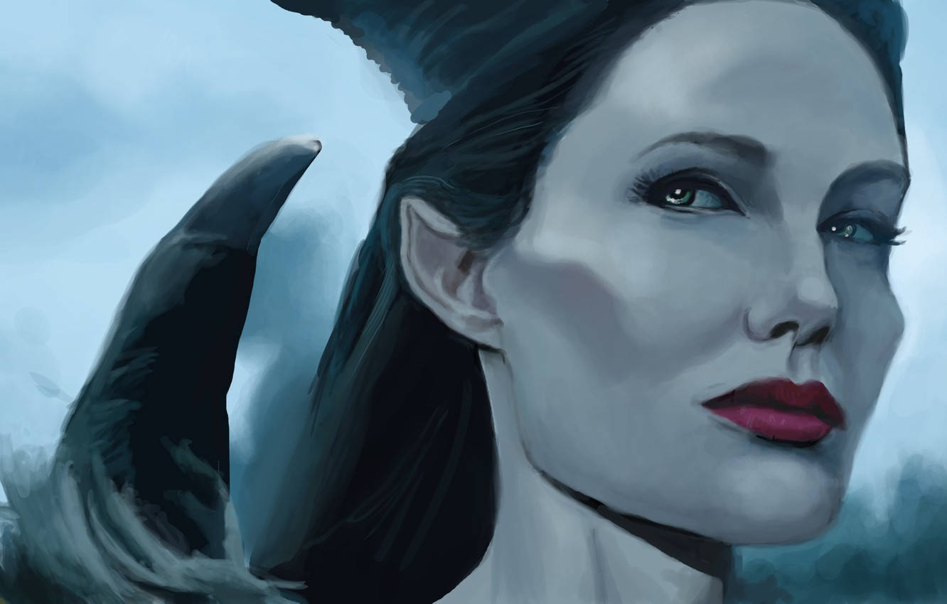 Maleficent Close-up Art Background