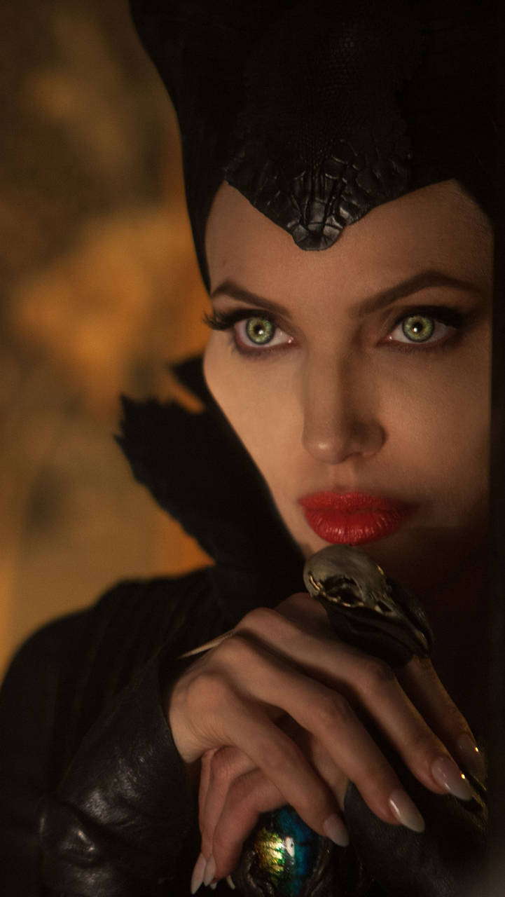 Maleficent Green Eyes Background