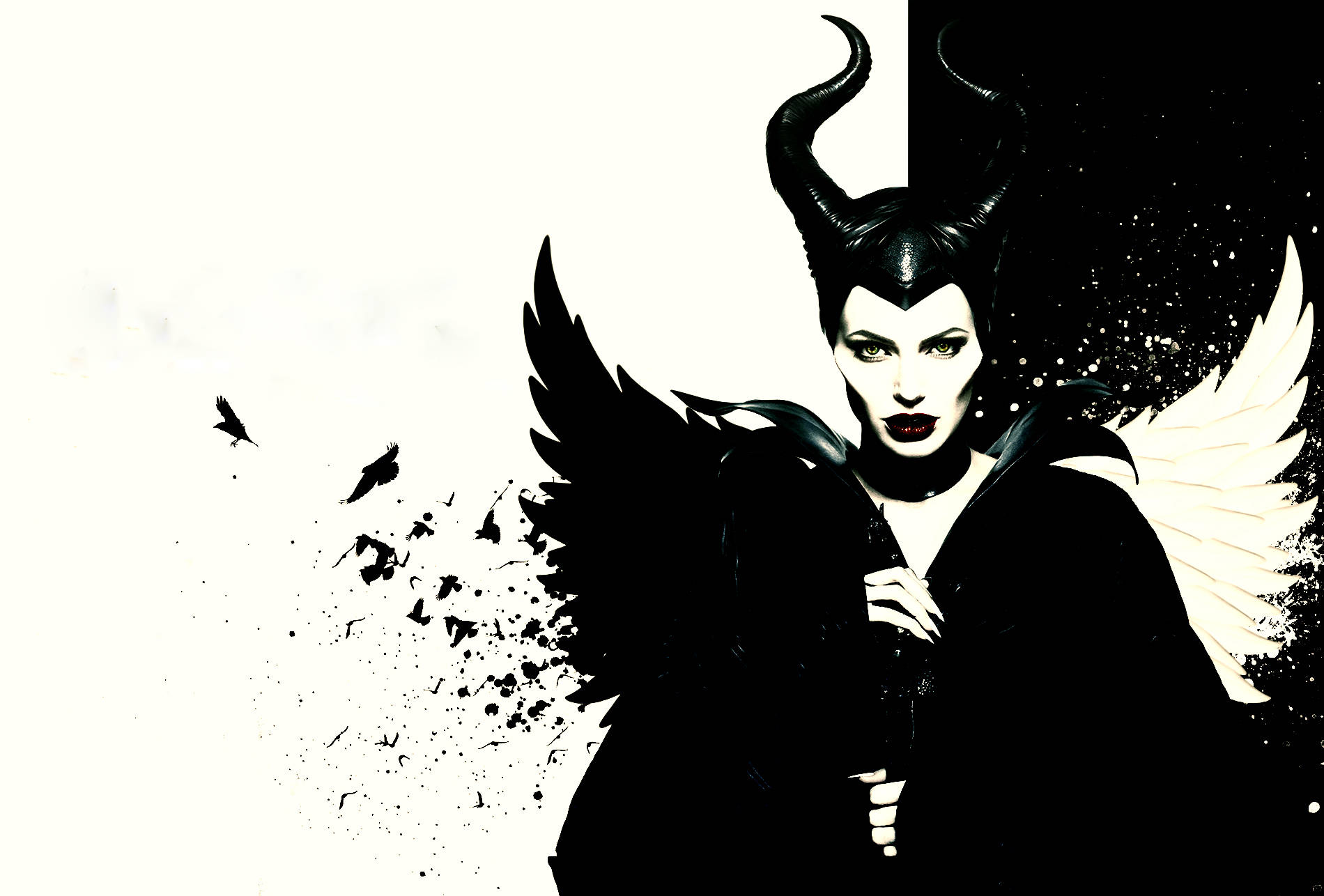 Maleficent Minimalist Art Background